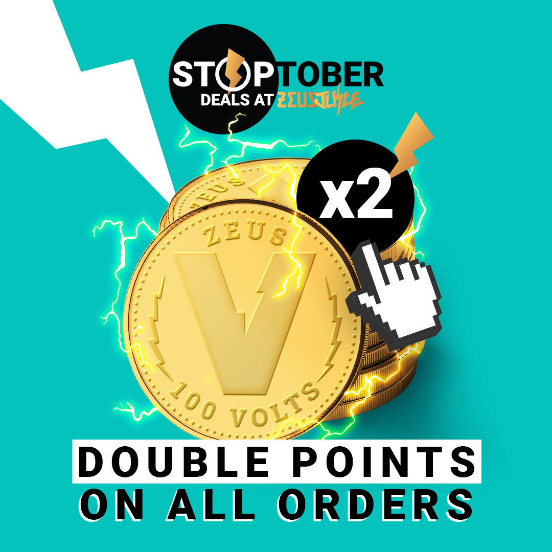 ZeusJuiceUK's tweet image. Double points all month long! 💥
20 points per £1 = more rewards, faster.
100 points = £1 off your next order.
Shop. Earn. Repeat. 🛍️