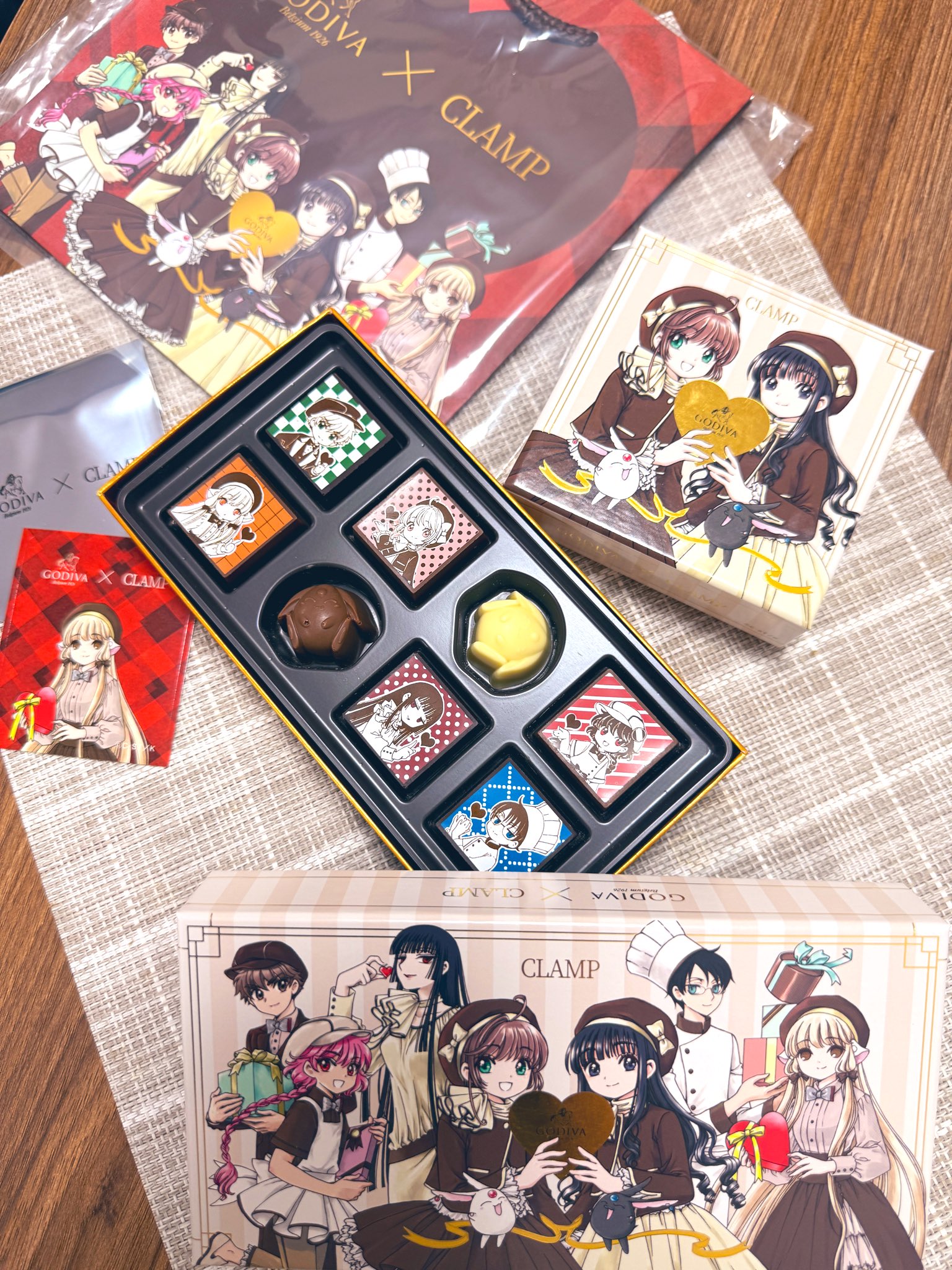 GODIVA CLAMP タンブラー 2個セット ステッカー スリーブ GODIVA × CLAMP コラボ タンブラー 2個セット ゴディバ クランプ