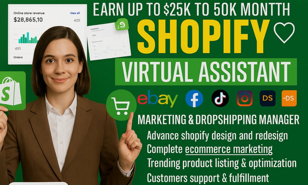 PascalTechy0661's tweet image. You handle the vision; I handle the details.
From Shopify store setup to daily business support, I make your online life easier.
Let’s scale your business together.
#ShopifyVA #EcommerceAssistant #BusinessGrowth #Entrepreneur