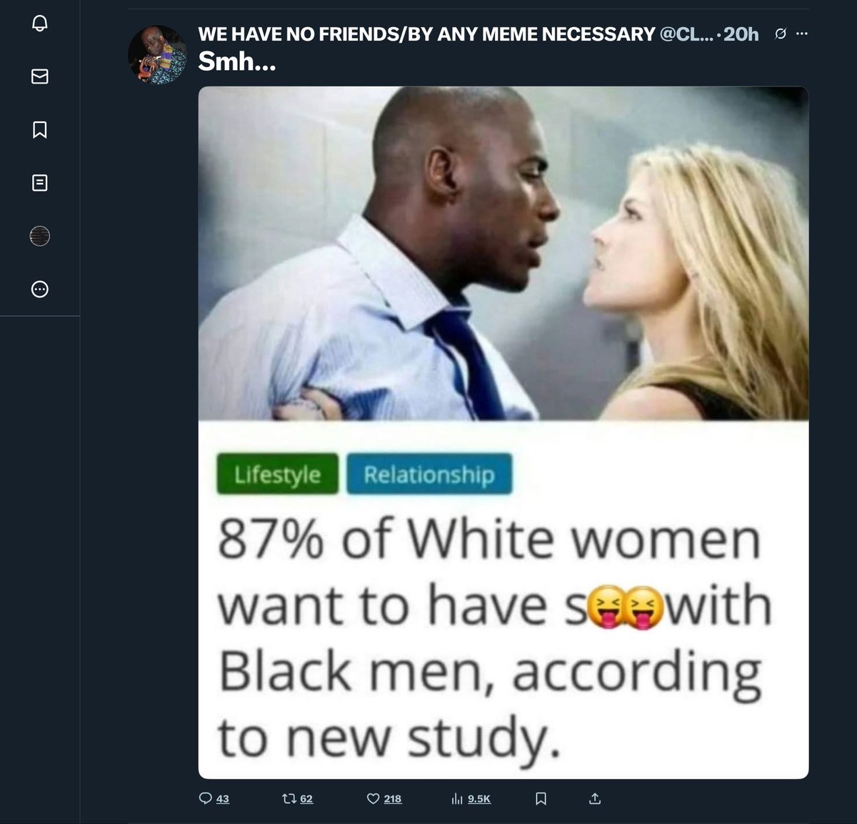 crypto_earlyman's tweet photo. @KLloyd30053821 @DeIudedShaniqwa Put ya phone down, go have more white babies?
Oh no, you can’t,  cause you’re weak and obsessed with black people 👇🏾👇🏾 https://t.co/rCBsZR4grG