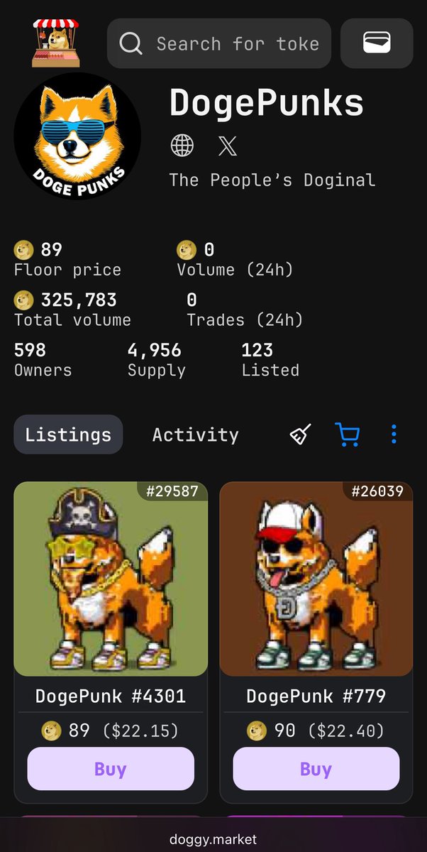 KingZee4834's tweet photo. #DOGEPUNKS Floor price Now

Grab yours while you can 😇

@doggy_market print's 💸
https://t.co/6tjUzNRsxa https://t.co/yvVSQQXPHg