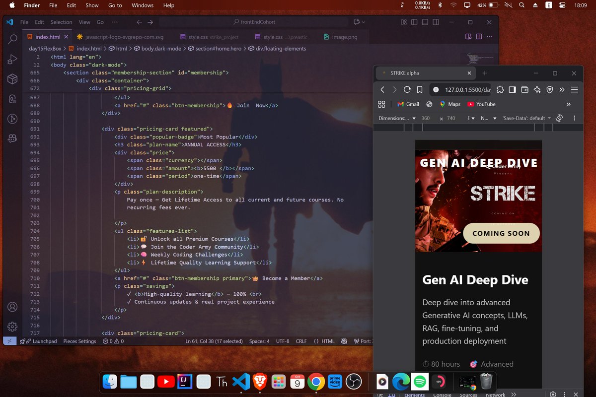 SujitGore129512's tweet image. Strike coming soon.. 80% work done🤘
remember my name.
#STRIKEClone #HTMLCSSOnly