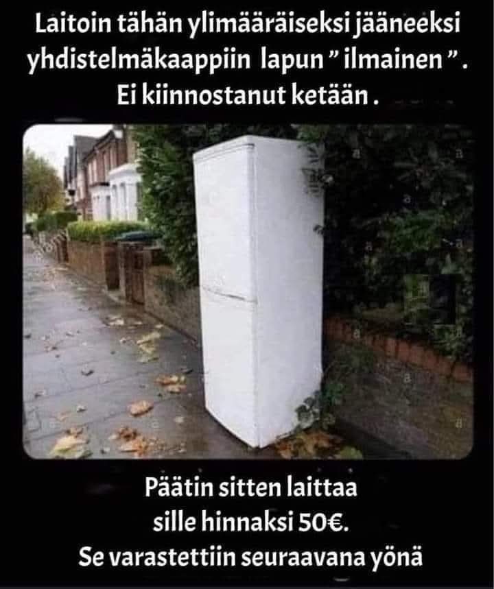 Viikon vinkki sille joka haluaa eroon jostain romusta.