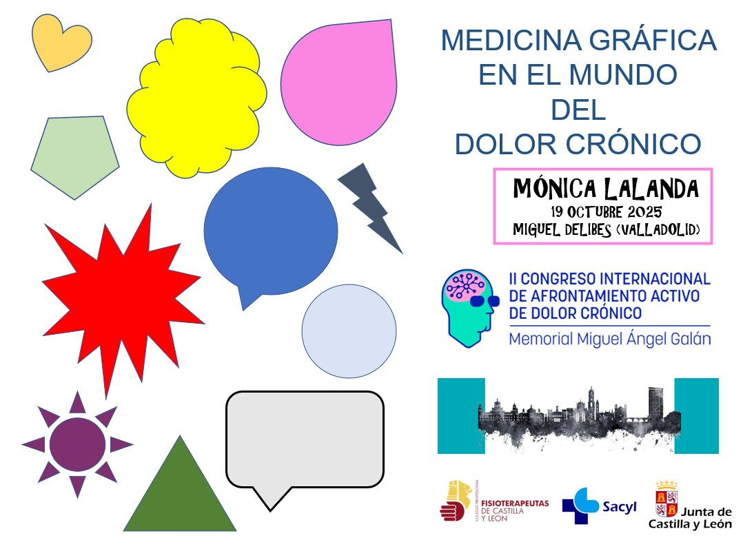 El domingo 19 estaré en el Miguel Delibes de Valladolid hablando de #MedicinaGráfica y dolor crónico.
Será parte de un interesante programa del
 II Congreso de Afrontamiento activo del dolor
Organiza <a href="/FEDERICOMONTER4/">FEDERICO MONTERO</a> <a href="/CPFCYL/">CPFCYL</a> <a href="/Salud_JCYL/">Salud JCYL</a> <a href="/jcyl/">Junta de Castilla y León</a>
icscyl.com/ii-congreso-in…