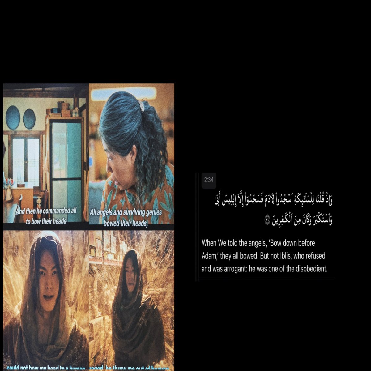 thiskwave's tweet photo. ⭕️

 كلمات فرقة ستراي كيدز التي تقوم باهانة صريحة لله عزوجل ودين الاسلام وفوقها تعظيم للشيطان بكلمات اغنيتها لمسلسل مقتبس من اية في القرآن الكريم:

 ابليس [يخاطب الله]
 "سأريك خطأك  وسأجعل كل لحظة محسوبة اجعلها تحسب"
 "أنا مثل إله ولدت من جديد لأقاتلك إرادتك هي قدري لأتجاوزها" https://t.co/wx9gTjj2ZK