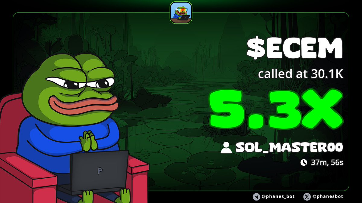 Crypto_Mastee00's tweet image. #ECEM just hit 5.3X 

They called it rugs .
We called it alpha — and we printed 
This is : Don’t wait for proof, be early.

📲 Join the run : t.me/Sol_Master00 
CA
0x739bFB427D8Cd85a9d18409d1fe29Dc4e2B44444

#solana #memecoin #cryptotrading #DonBelle #bitcoin #USA