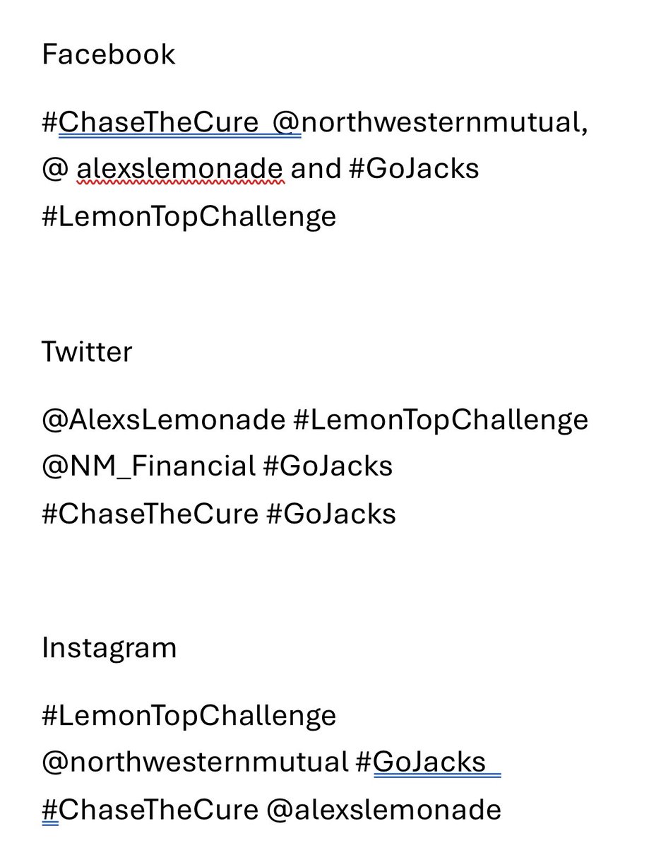 Stop by the Jackrabbit Illustrated tailgate in the backyard this Saturday to complete the #LemonTopChallenge and support our #GoJacks  Captain #ChaseTheCure, where <a href="/NM_Financial/">Northwestern Mutual</a>  will donate $10 to <a href="/AlexsLemonade/">Alex's Lemonade Stand Foundation</a> to Chase's cause.