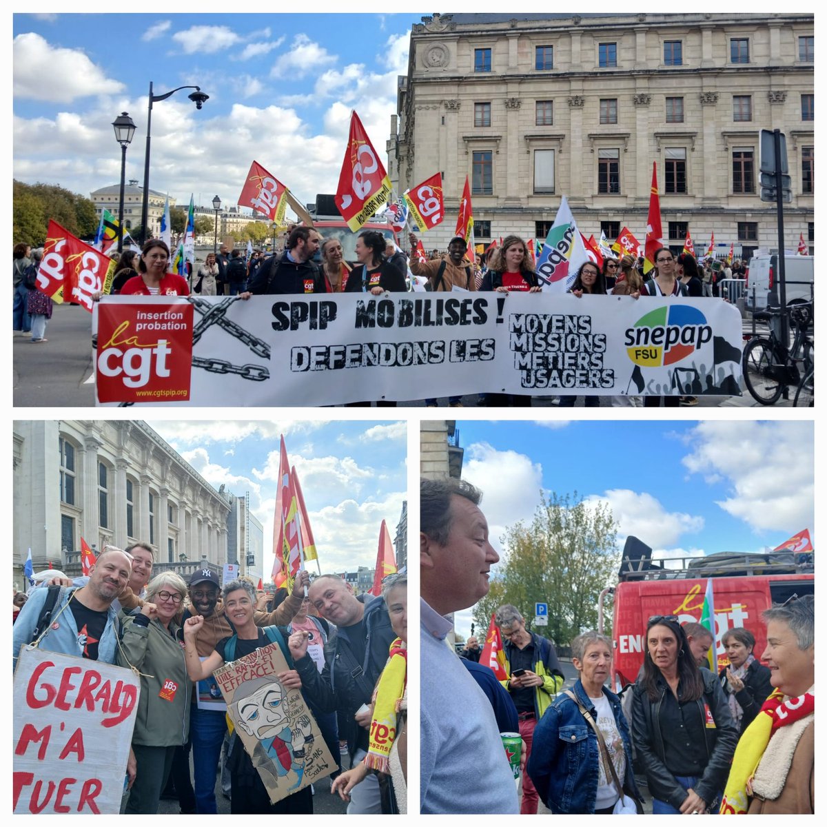 VerzelettiCeli1's tweet photo. Spip mobilisés a Paris ce jour !
Pour des moyens pour l insertion et contre le tout sécuritaire !!! 
Une autre justice est possible. https://t.co/nBf1XZhYGF