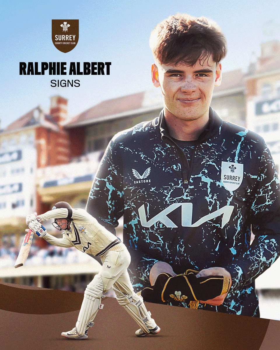 surreycricket's tweet photo. All-rounder Ralphie Albert signs professional contract with Surrey. 📝

The 17-year-old Academy graduate made his senior debut in the One Day Cup before impressing in the County Championship win at Hampshire. 📈

READ MORE ➡️ https://t.co/jG2FKWikn6

🤎 | #SurreyCricket https://t.co/Q0aqKXgC1f