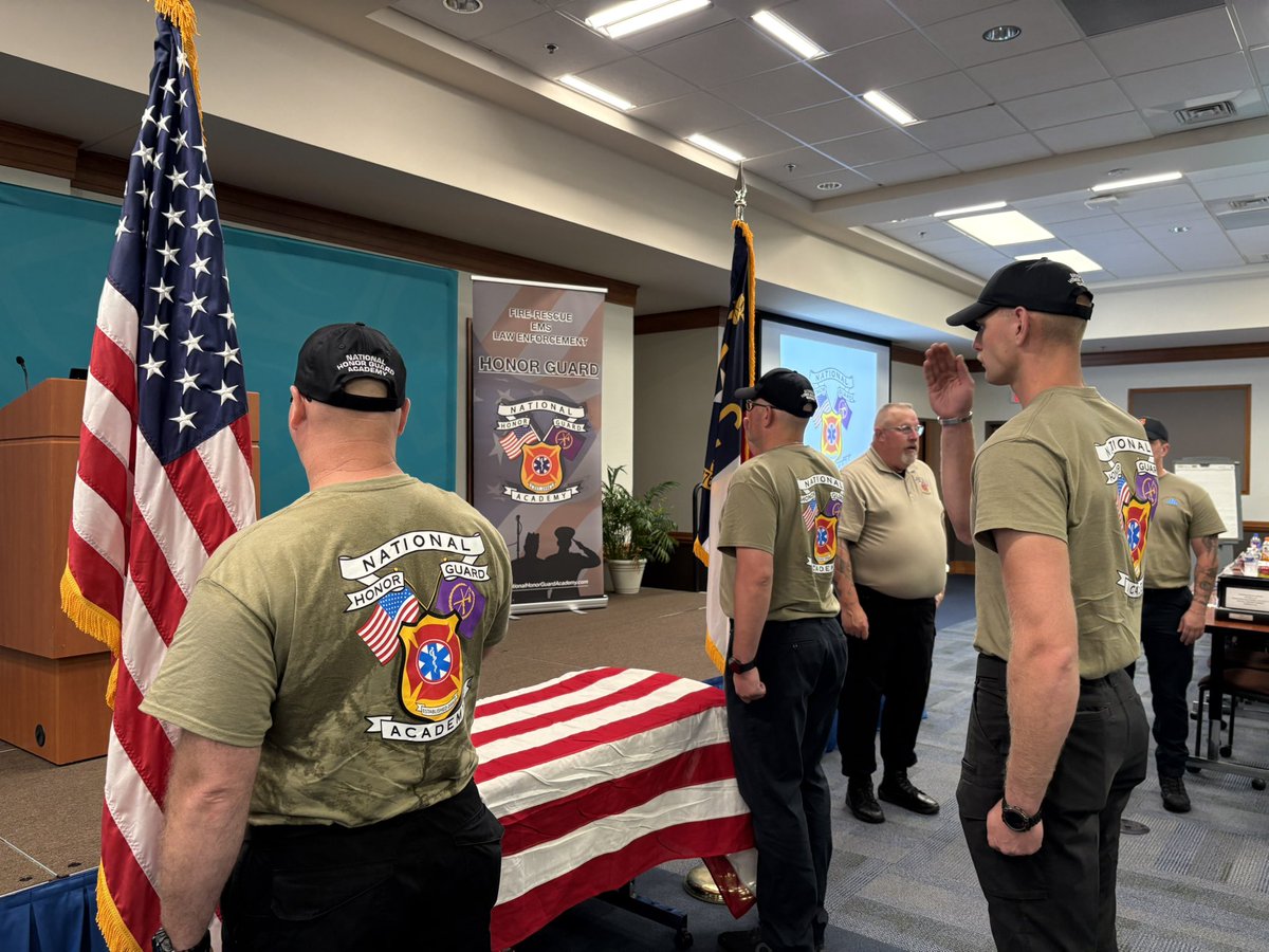 cityofwsfire's tweet photo. #WSFire is hosting NHGA training. 
 This week, Honor Guard training is about sharpening their skills with precision, discipline and respect.  We proudly uphold tradition and honor those we serve and remember. 🇺🇸🚒 #HonorGuard #Service https://t.co/NCDYdSwp1U