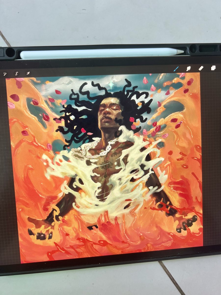 Almost did the cover but he changed his mind.