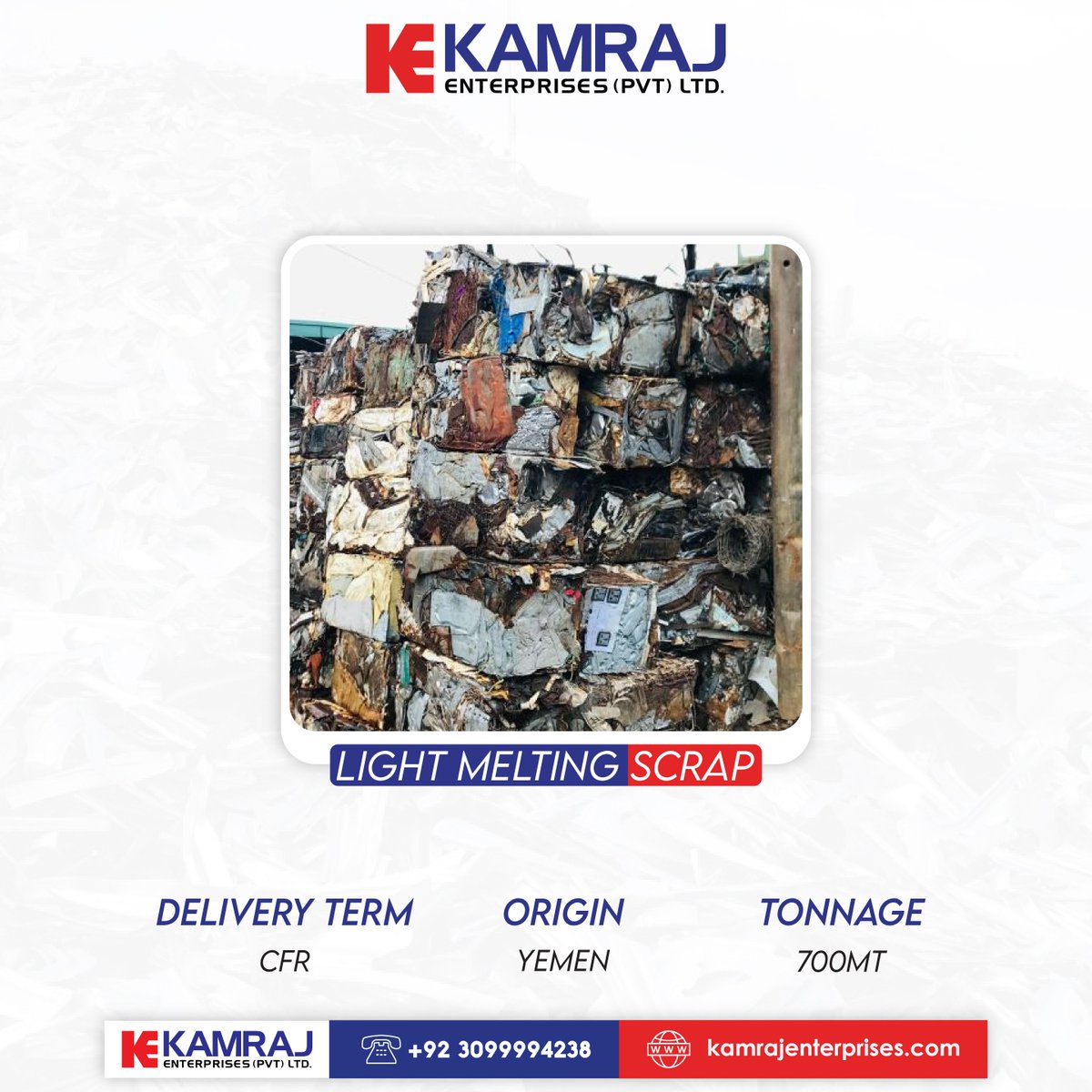 kamraj855's tweet photo. 𝐋𝐢𝐠𝐡𝐭 𝐌𝐞𝐥𝐭𝐢𝐧𝐠 𝐒𝐜𝐫𝐚𝐩 𝐛𝐮𝐧𝐝𝐥𝐞𝐬 𝐀𝐯𝐚𝐢𝐥𝐚𝐛𝐥𝐞, 𝐂𝐨𝐧𝐭𝐚𝐜𝐭 𝐔𝐬!

📦𝐓𝐨𝐧𝐧𝐚𝐠𝐞: 𝟕𝟎𝟎𝟎𝐌𝐓
📍𝐎𝐫𝐢𝐠𝐢𝐧: 𝐘𝐞𝐦𝐞𝐧

Visit https://t.co/ib9ibOkFSb for more information.

#kamrajenterprisesl #shipping #shredded #yemen #lms #metalscrap https://t.co/ksKj58L7Ox