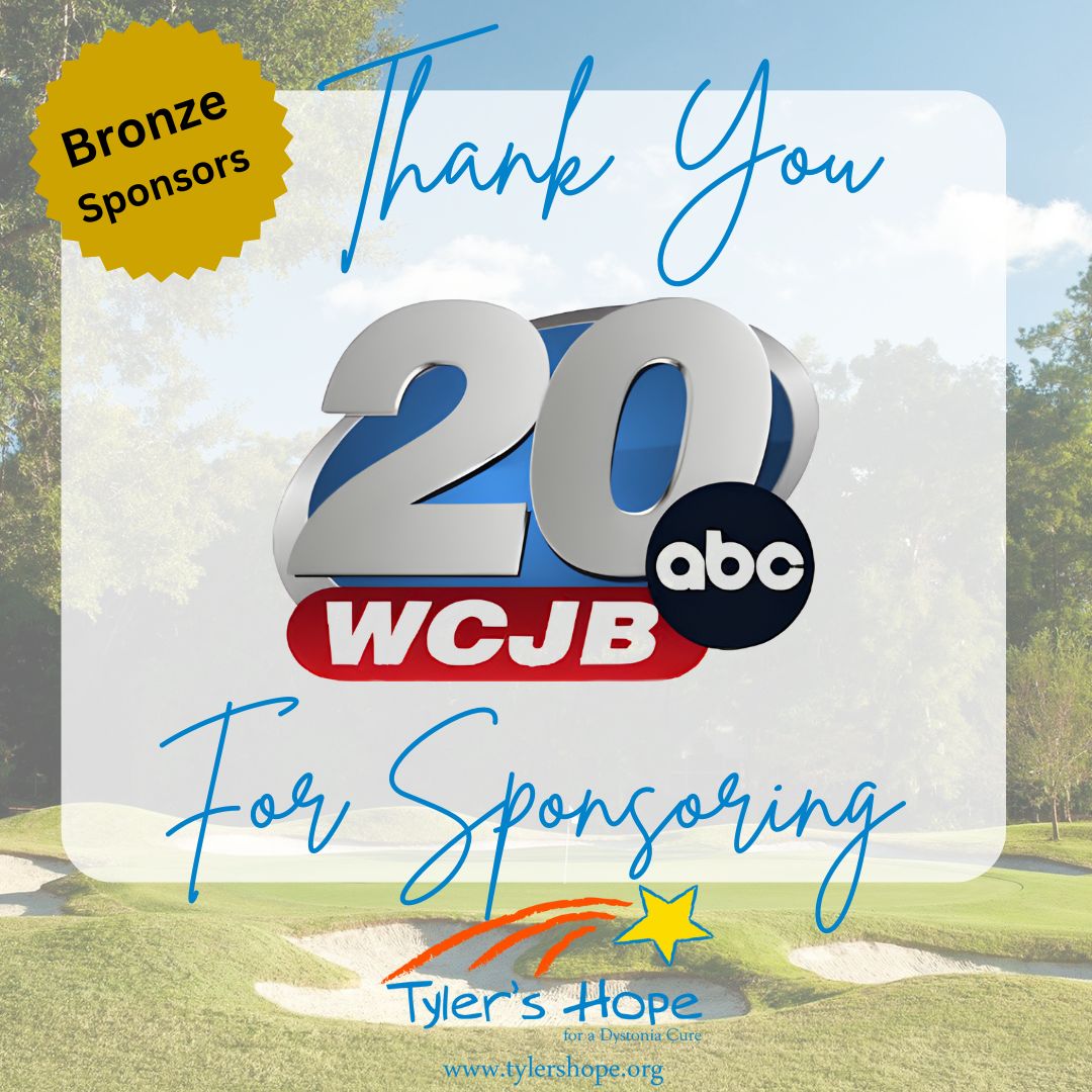 TylersHope's tweet image. 📺 Huge thanks to WCJB TV20 for being a Bronze Sponsor of our 20th Anniversary Hope Weekend!

Your partnership helps us spread awareness and inspire hope for those living with dystonia. 💙

#TylersHope #HopeWeekend #WCJB20 #FundACure #DystoniaAwareness