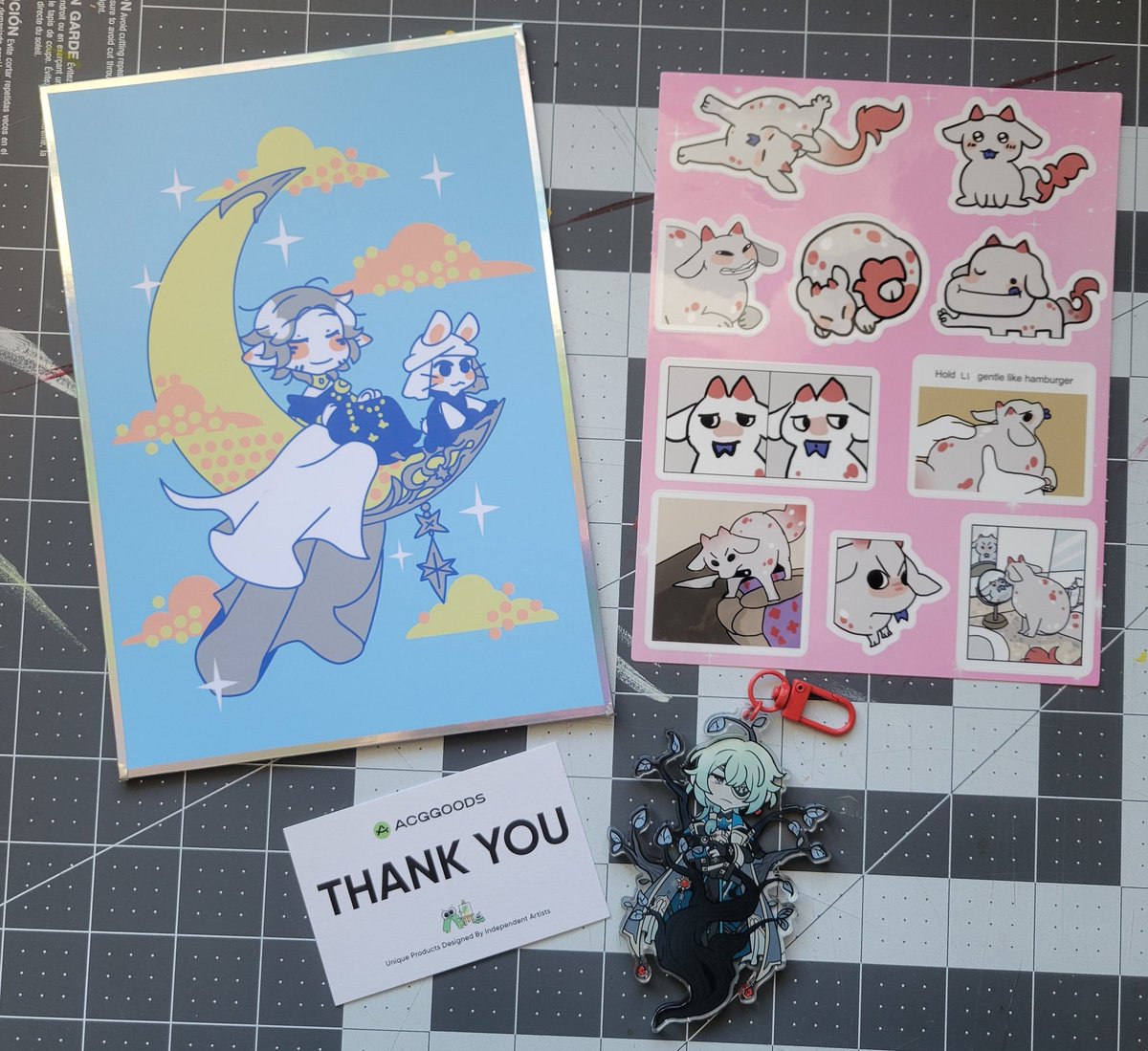 GarbageKnight's tweet image. I got some of my samples from @ACGGoods and they look great!! I wanted to get a spread so i could see multiple items