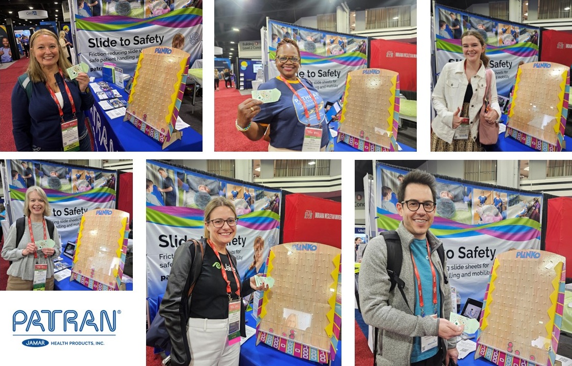 Jamar_Health's tweet photo. Congrats to yesterday’s booth game winners! Stop by today to play the game and learn about #PATRAN slide sheets in the #MagnetPteCon exhibit hall. #slidetosafety #SPHM @ANANursingWorld https://t.co/4mOIS1Xz33 https://t.co/5CveqTjDIJ