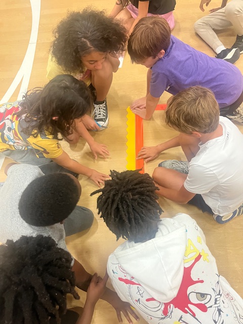 Rain can’t stop STEM thinking in PE! 🌧️🏐 Students used engineering design skills to adapt Four Square for indoor play—testing force, angles, and new rules. Collaboration + creativity = innovation in action! 💡 #STEM <a href="/PCS_STEM/">PCS_STEM</a>