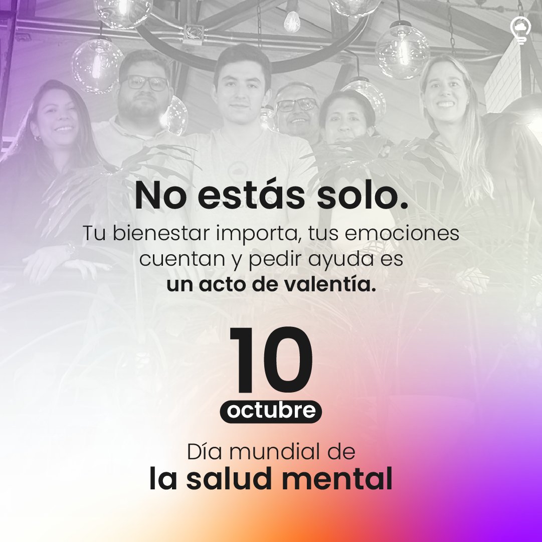 ccsolutions_lat's tweet image. Los días grises también forman parte del camino, pero no duran para siempre. 🌿 La esperanza siempre encuentra la manera de abrirse paso, y cuidar nuestra salud mental es recordarnos que merecemos bienestar y compañía en cada etapa. 💚
#DiaMundialDeLaSaludMental