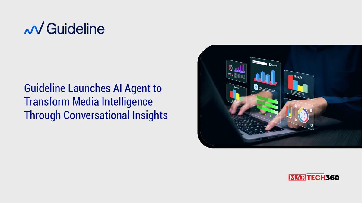 360MarTech's tweet photo. #Guideline Launches AI Agent to Transform Media Intelligence Through Conversational Insights

Read More: https://t.co/pz7AJZZbSt

#AutomatedVisualizations #ConversationalInsights #CustomAnalytics #DynamicDashboards #Guideline #Martechanalytics #martech360 #MediaInsights https://t.co/5deSKESlYd