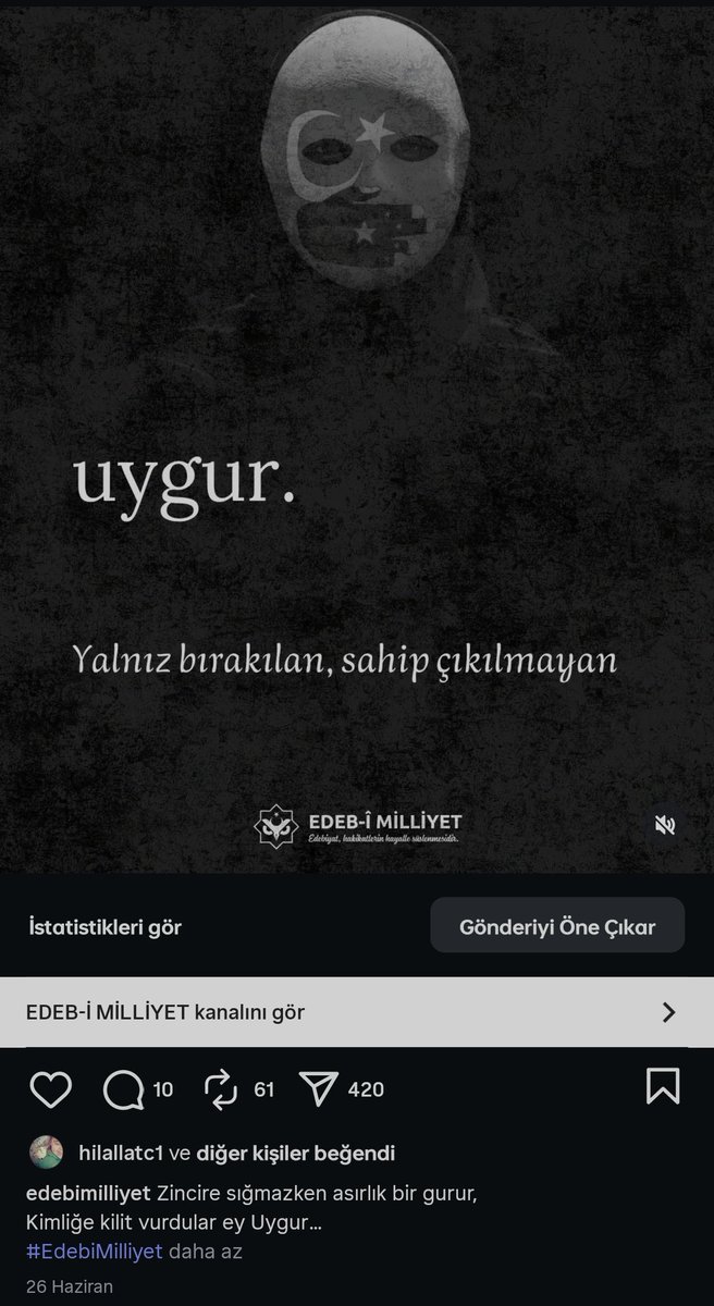 EdebiMilliyet's tweet photo. @U_Hareketi Instagram sayfamızın eski gönderilerine göz atın lütfen, bu tasarım sayfamıza aittir. https://t.co/1lZ5eg5BAs