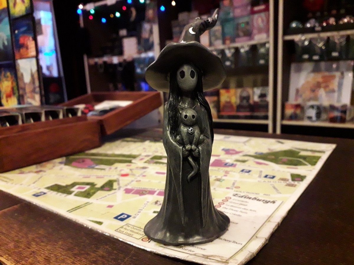 Back in stock. "Little Souls" witch figurine called Glimmer. Available from our wee shop at 84 West Bow (Victoria Street) #Edinburgh  or online (UK only).
witcherytours.com/productdisplay…