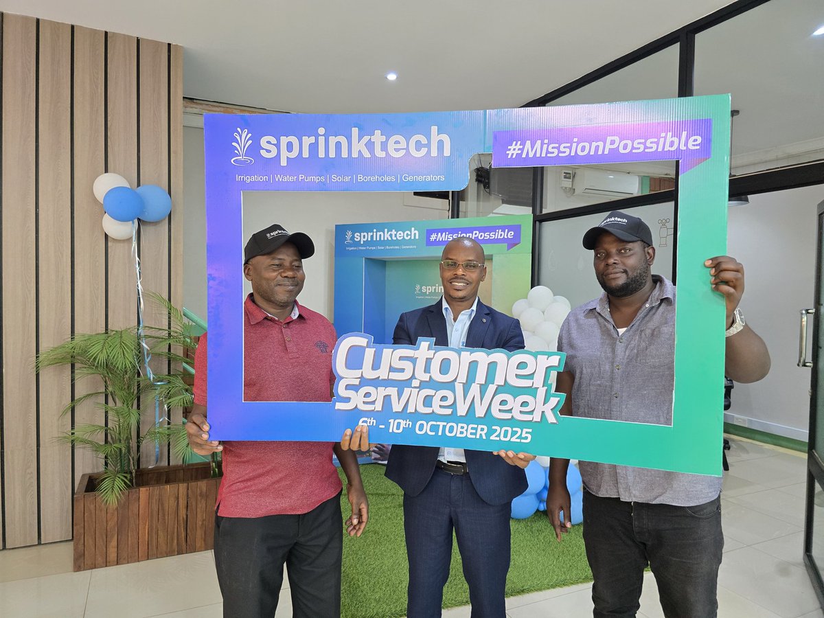 bwambaledickso's tweet image. From solar pumps to boreholes, you make every splash worth it. 
With #Sprinktech, service isn’t a job it’s a vibe.