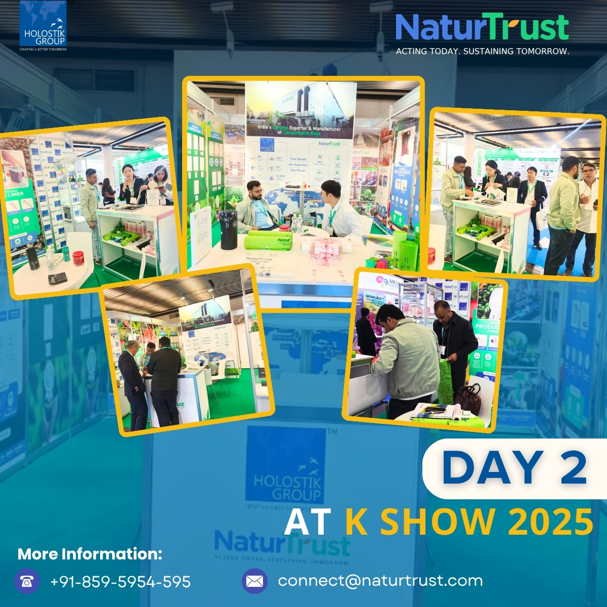 NaturTrust's tweet image. Day 2 at #KShow2025 

Discover NaturTrust’s certified compostable range from  produce &amp;amp; retail bags, apparel mailers, and garbage liners.  At Hall 7.2 | Stall C02, Düsseldorf.

#NaturTrust #CompostablePackaging #Sustainability #PrivateLabel #CustomerSuccess