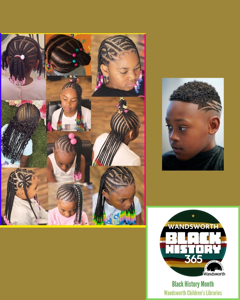 Hair Art Workshop (for ages 6+) with Lavern Williams and Portia Louis.
Discover the amazing hairstyles you can achieve!

Please book in advance at these libraries: 

🌍 Wednesday 29th October 
  WANDSWORTH TOWN LIBRARY, 
  11:00am -  12:00pm
  YORK GARDENS LIBRARY, 3:00 - 4:00pm
