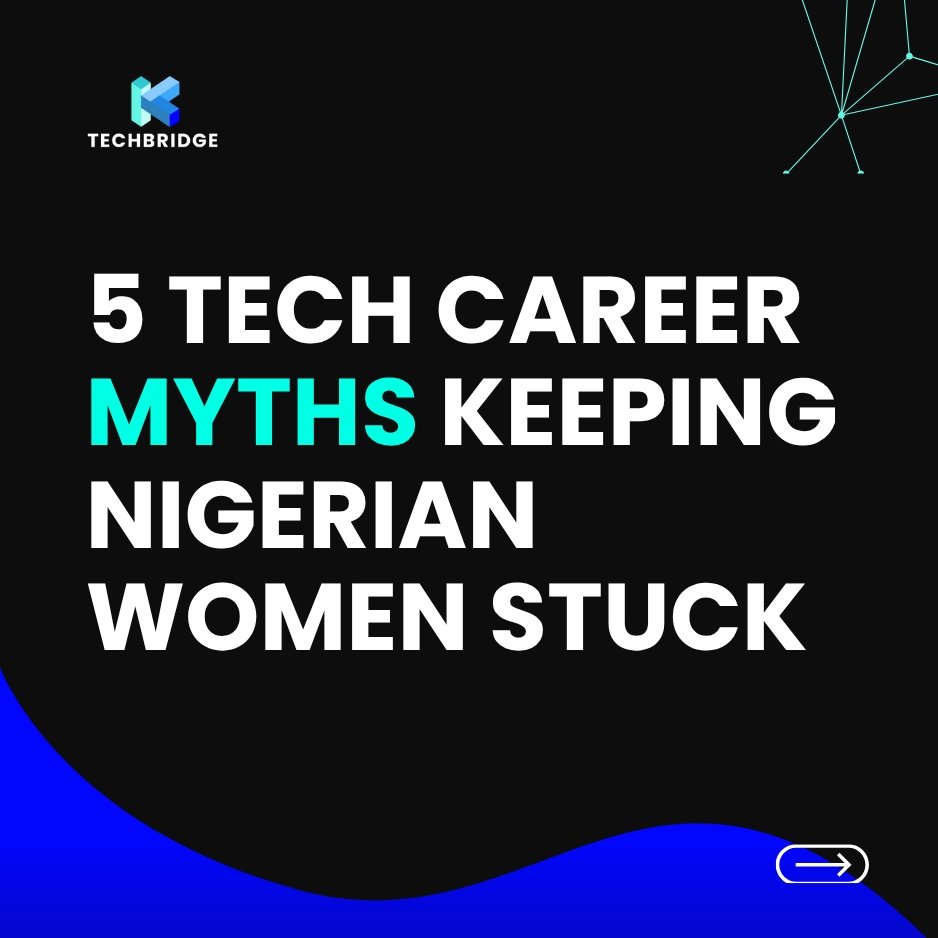 KTechbridge's tweet photo. Forget what they told you, tech isn’t just for “certain people.”
It’s for anyone ready to learn, grow, and lead.
Let’s break the myths and build the future.
#WomenInTech #NigeriaTech #DigitalTransformation #TechBridge2 https://t.co/qex0aFXDzu