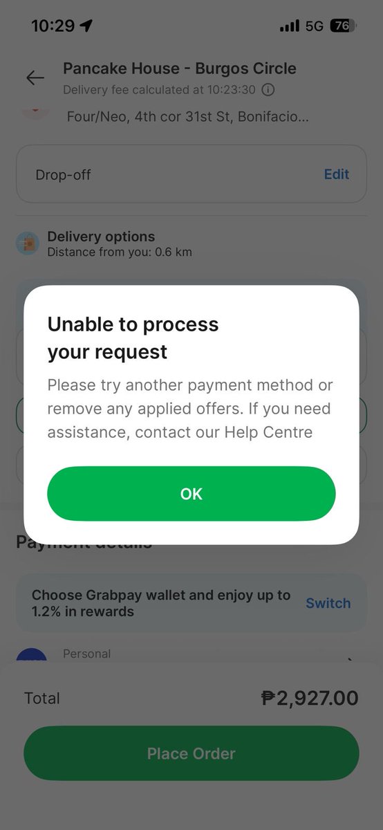 ynikive's tweet photo. @grabph Hi Grab, I have already asked for support but somehow my ticket is still under review - it’s been 4 days and I can’t use my grabfood. Can someone help me resolve this already? I can’t pay even with gcash or any other cards. https://t.co/bDWxDtc0JV