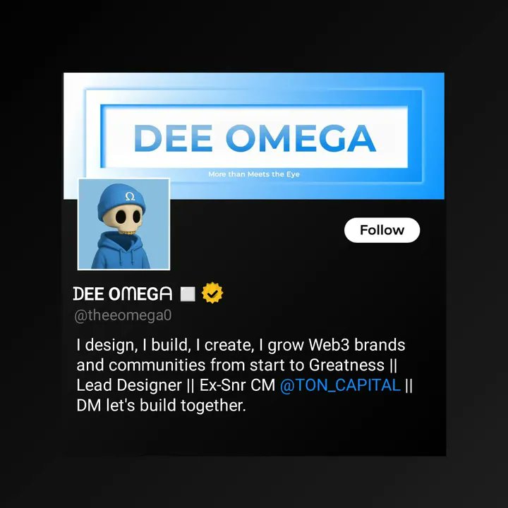 theeomega00's tweet image. Good day folks.
Trust the process and keep building.
Faith + work = manifestation.
Dee Omega at your service...