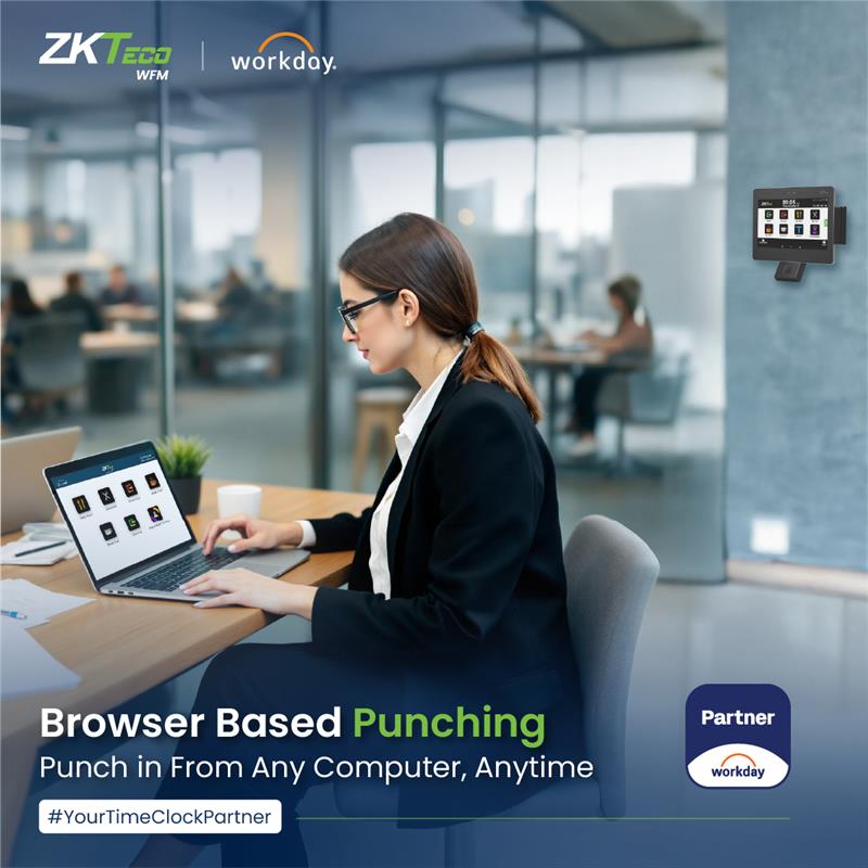 zktecowfm's tweet image. Work looks different today; your punch options should too. ZKTeco WFM makes time capture as flexible as your workforce.

Book a free demo at sales@zktecowfm.com
Click here to learn more: zurl.co/mB7GT

#Workday #WorkdayCertified #WorkdayPartner #ZKTeco #ZKTecoWFM