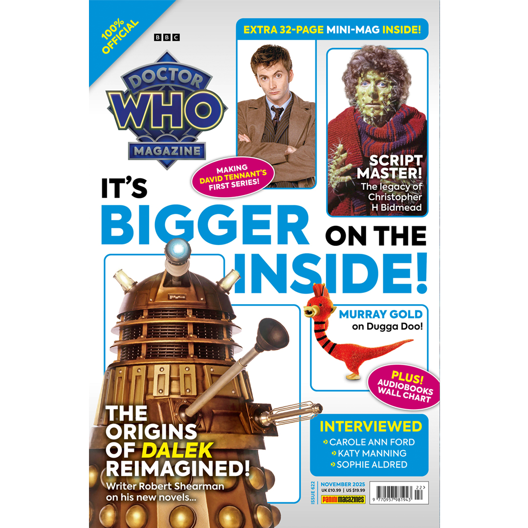 !🚨EXTERMINATE! Doctor Who Magazine 622 is here! bit.ly/4o9jIHU🚨
This issue includes:
A 32-page mini-mag with Russell T Davies’ production notes on David Tennant’s first season!
A double-sided BBC Audiobooks wall chart!
OUT NOW! bit.ly/4o9jIHU