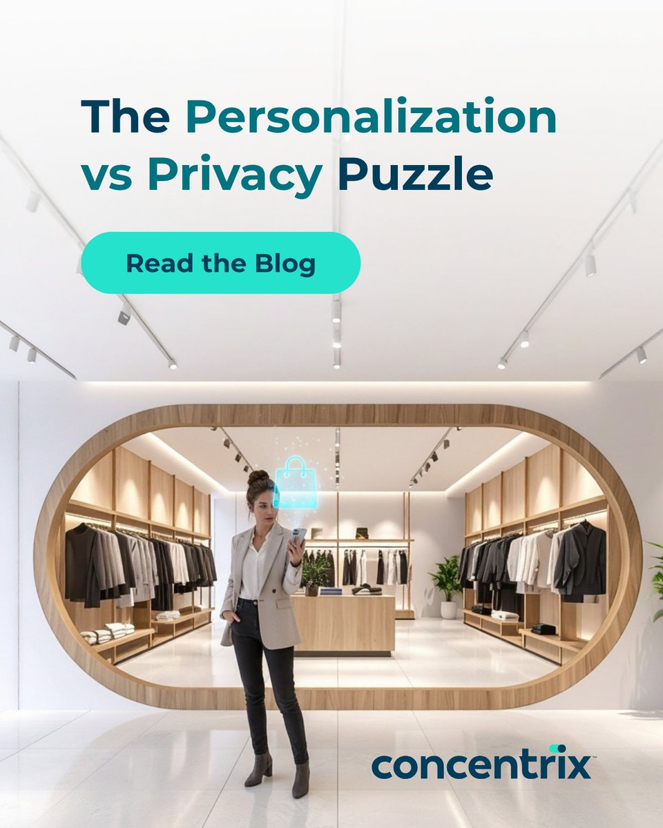 Concentrix's tweet image. Consumers love tailored experiences—but cross the “creepy line,” and loyalty vanishes fast. The next era of personalization isn’t about knowing everything, it’s about using what matters, transparently and ethically. Explore how to strike the right balance cnx.li/TcZQD