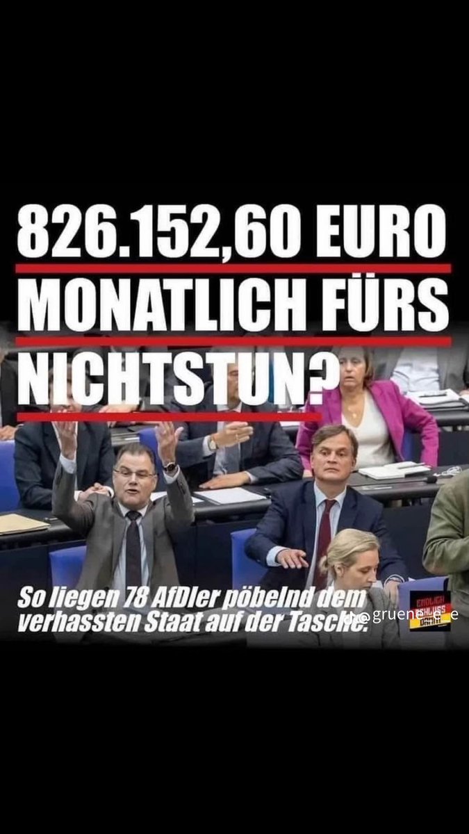 #AfD 
#AfDwirkt 
#Deutschlandabernormal?
#Faschismus 
#Rassismus 
#SchandeDeutschlands
#SchandeEuropas 
#gesichertrechtsextrem
#AfDVerbotSofort