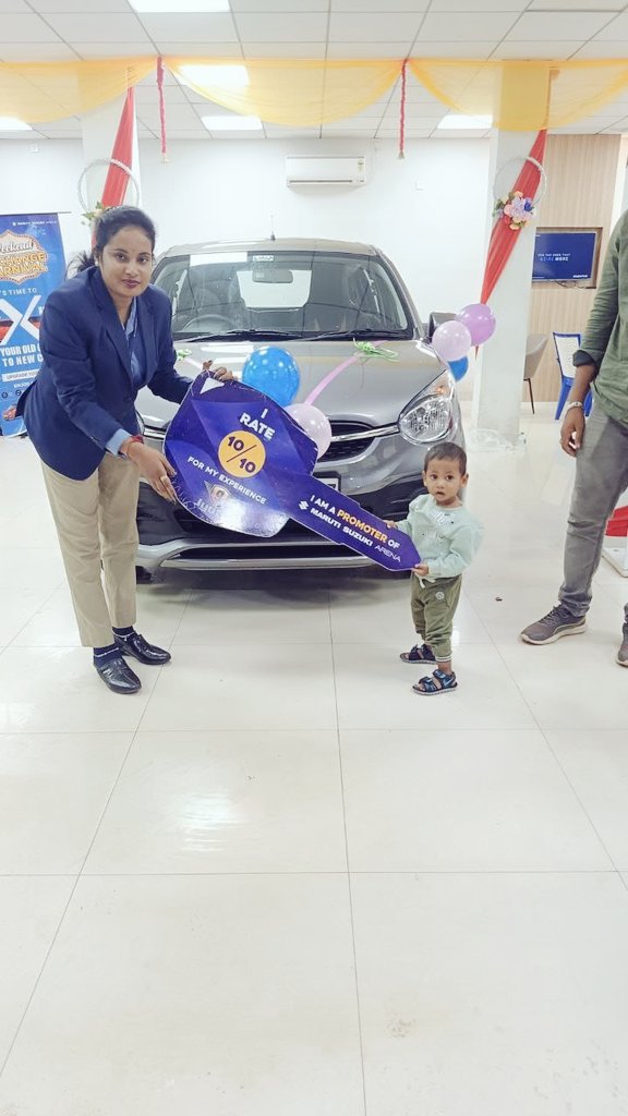AtaldasAD's tweet photo. 🚗 I recently bought a Maruti Suzuki Celerio it was a wonderful experience! 😊
Big thanks to DSC Annapurna for her kind behaviour and clear understanding.🙏
My boy was so happy to receive the car key from her! 🔑❤️
#MarutiSuzuki #HappyCustomer #Celerio @MSArenaOfficial
RATE 10/10 https://t.co/KogodHOTKu