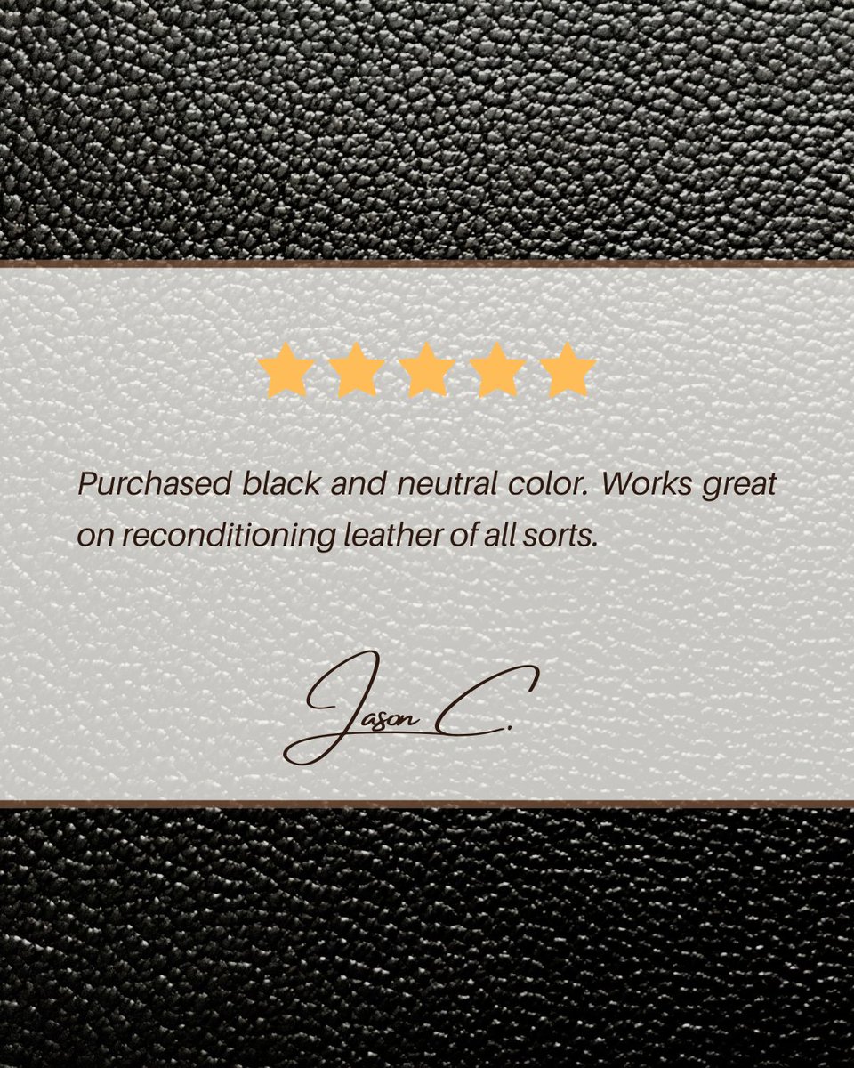 URAD43238635's tweet image. "🌟 Jason C. loves URAD Leather Conditioner! 'Works great on all leather!' – Jason C. 💯 Revive bags, shoes &amp;amp; jackets! Try it now! 🛒👇
 #neutralcolor #leatherconditioner #leatherwork #naturalleather