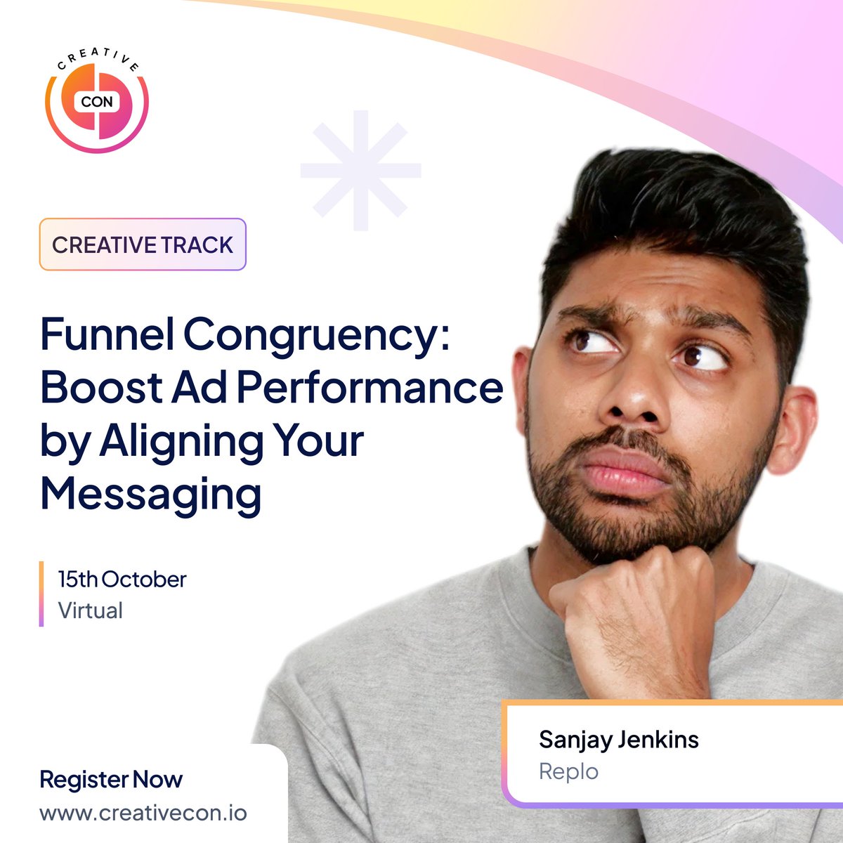 replohq's tweet image. Good creative isn’t magic—it’s a repeatable system. We&apos;re speaking at CreativeCon to teach you how. 

Join the all-day live summit packed with insights, frameworks, and real brand playbooks from top DTC teams 📈 

Learn what’s working right now and how to apply it fast + insider…