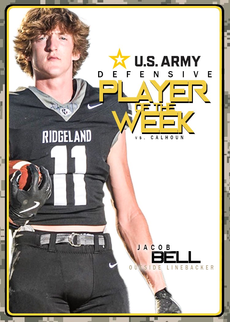 Congrats to Jacob Bell for being named our US ARMY Defensive Player of the Week vs Calhoun last week #B1GCATmentality #CLAWSout <a href="/LaquentinTaylor/">LaQuentin Taylor</a> <a href="/NwGaFootball/">NwGa Football</a> <a href="/RecruitGeorgia/">Recruit Georgia</a>