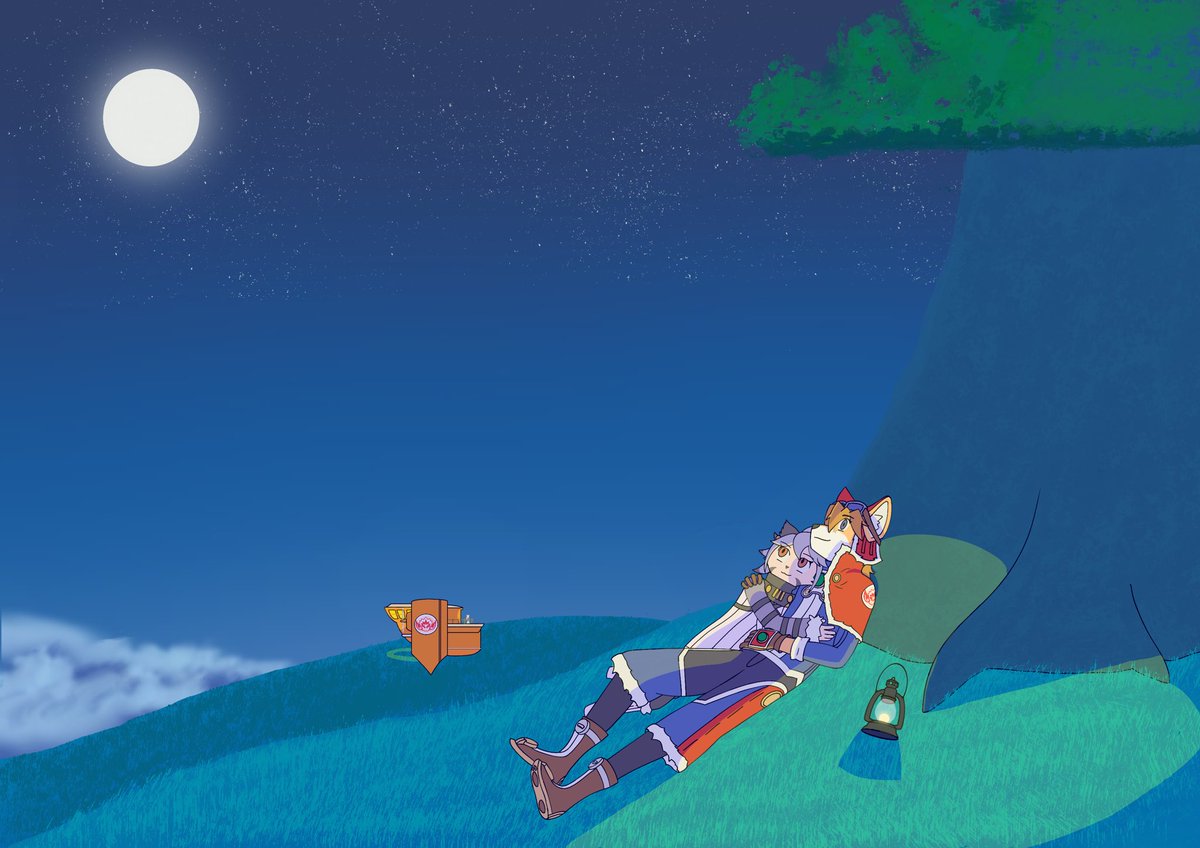 Elh: the stars are really beautiful tonight

Red: not as beautiful as you

Well I finally got another art piece done. I really love these 2