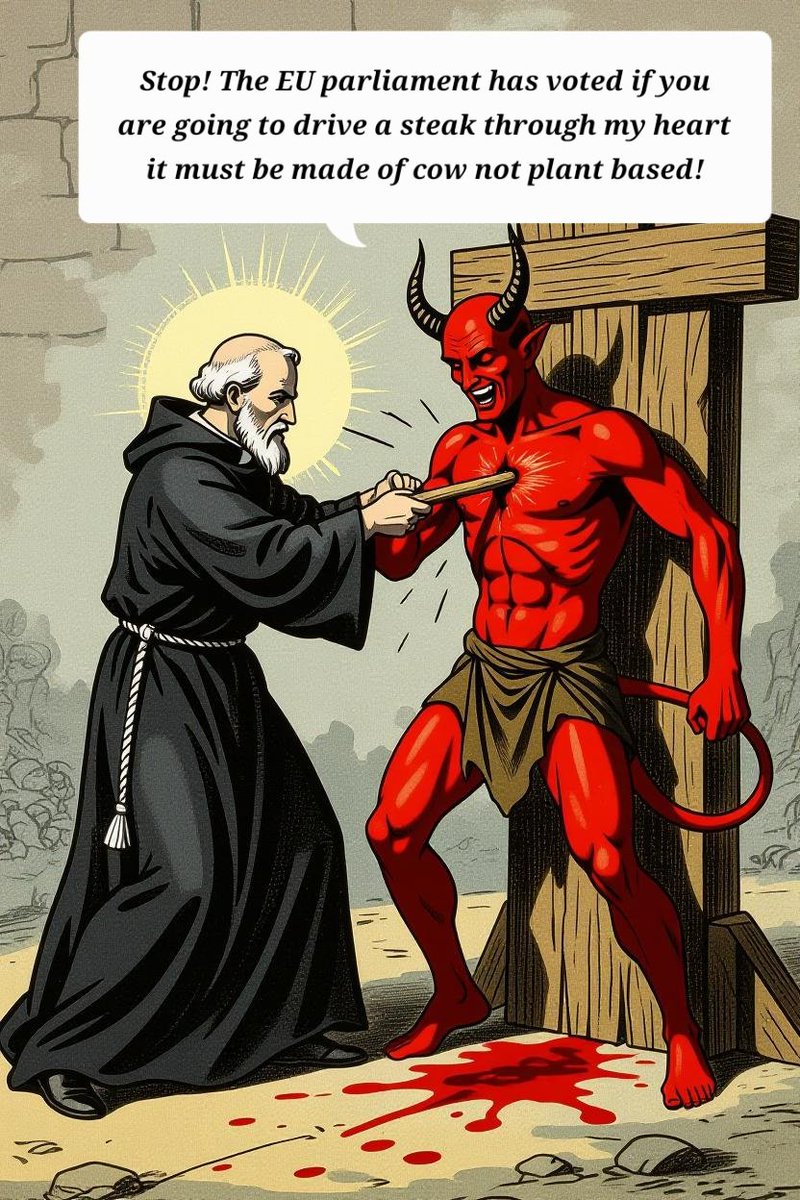 EU are about to shoot themselves in the foot. UK Chocolate has so little chocolate in it,  it must be called "Galaxy" or "Dairy Milk".  Sausages notoriously have many plant based ingredients like rusk, soy, wheat protein in them. They run the risk of meat products being renamed