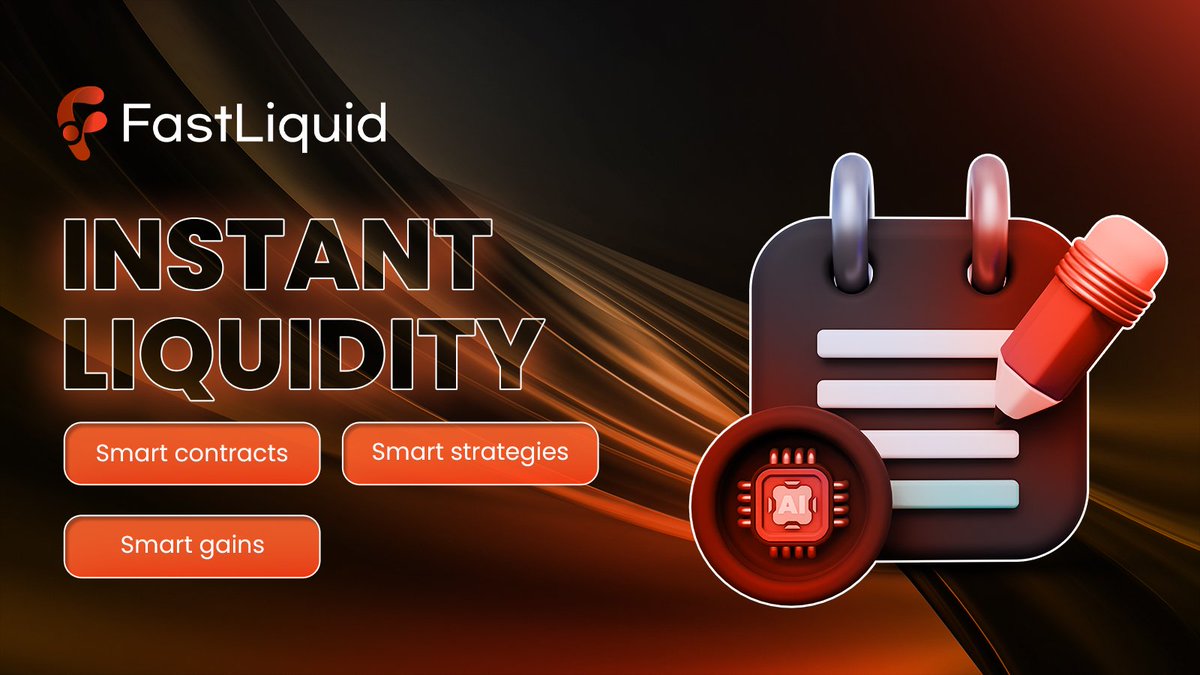 FastLiquidAI's tweet image. Unlock Instant Liquidity with #FastLiquid!
Smart contracts โ
Smart strategies โ
Smart gains โ
Let AI-powered DeFi optimize your trades and maximize your returns in real-time. The future of liquidity is here.
#DeFi #Web3 #AI #Crypto #FastLiquid