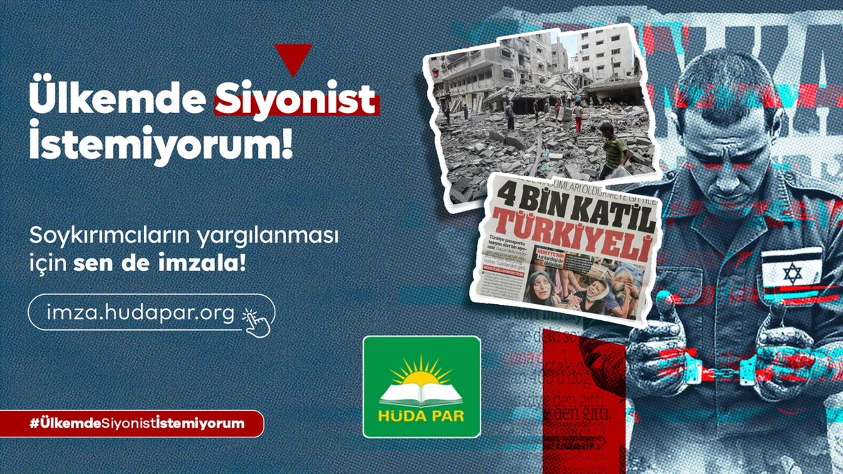 HurGenclik16's tweet photo. Gazze'de soykırıma karışan katillerin bu ülkeye faydası yoktur.
Aksine katillerin ta kendileridir.
Gelin bu sese kulak verin. 

#ÜlkemdeSiyonistİstemiyorum https://t.co/b6rZYVviEx