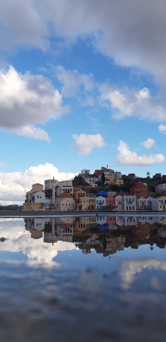 Dp62Pajer's tweet photo. Reflection in a puddle 
#Kastellorizo #megisti #greece https://t.co/dS4nBLcFhg
