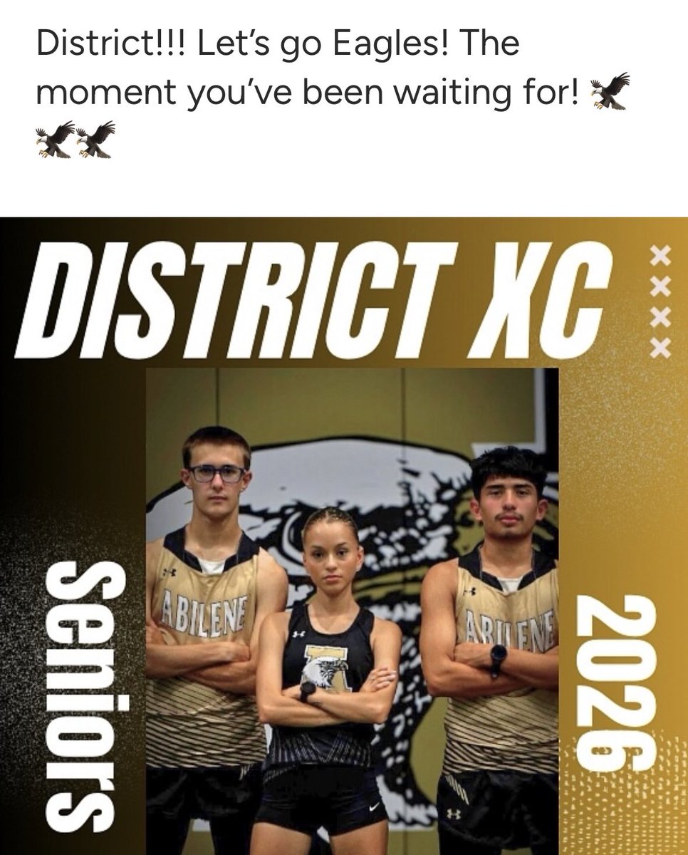 Abilene High Lady Eagles XC/ Track & Field (@ahsxc_tnf) on Twitter photo 