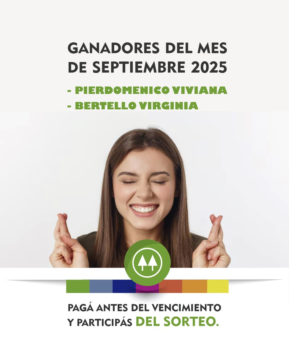 islaverdecoop's tweet image. ¡Participá del sorteo abonando tus facturas antes del vencimiento de cada mes!
.
Aquí las GANADORAS DE SEPTIEMBRE 2025.