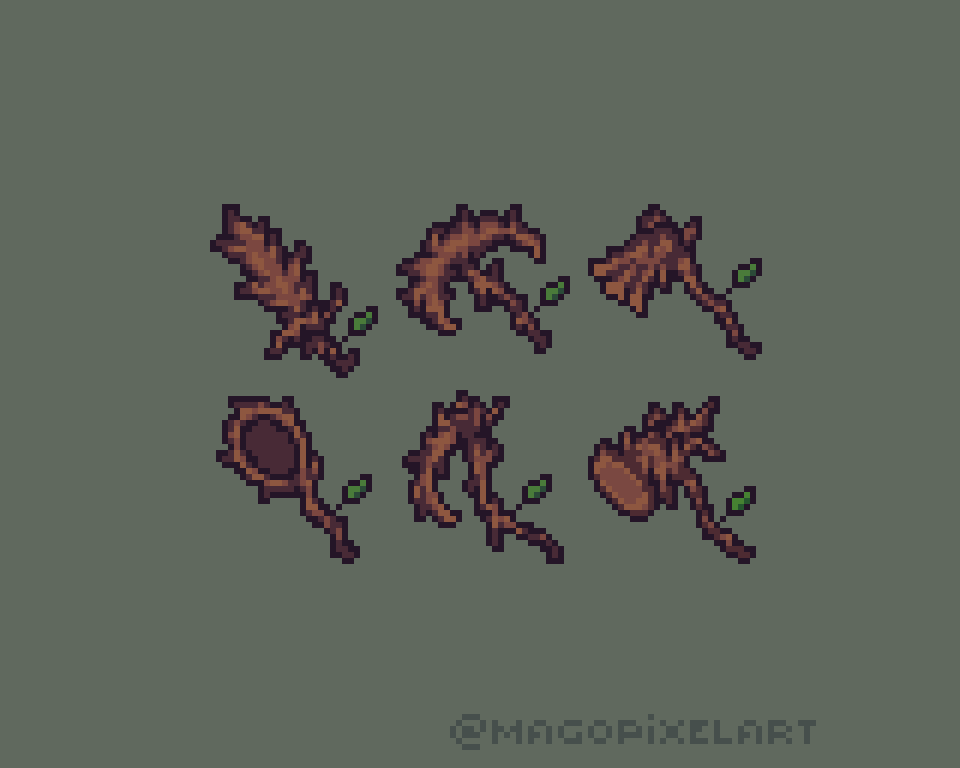 magopixelart's tweet photo. Wooden tools

#pixelart #pixelartist #aseprite #ドット絵 https://t.co/nIPVjfubWu