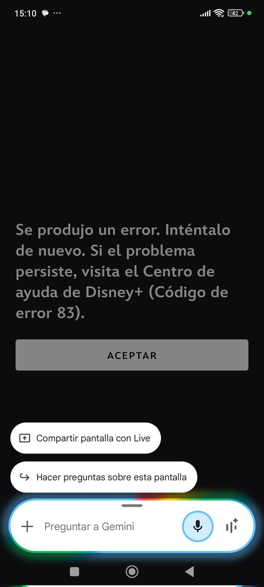 Andreadinnet's tweet photo. @DisneySpain Hola que pasa que no puedo entrar en Disney?? Me pone diferentes codigos 73, 83, la verdad que para lo poco que lo veo y lo mucho que pago para una vez que quiero mirar está bloqueado https://t.co/yrofUmGIyc