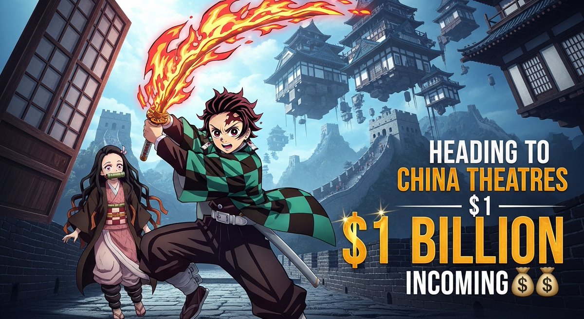 anime_meets's tweet photo. Demon Slayer: Infinity Castle Arc 💥 is officially heading to Chinese theaters.
Experts predict it’ll cross 
💰 $1 BILLION worldwide! 😱🇨🇳
#DemonSlayer #鬼滅の刃 #Anime #demonslayerinfinitycastleng