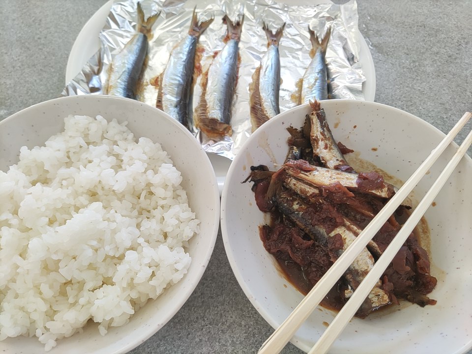 飯テロ
鰯づくしの昼飯