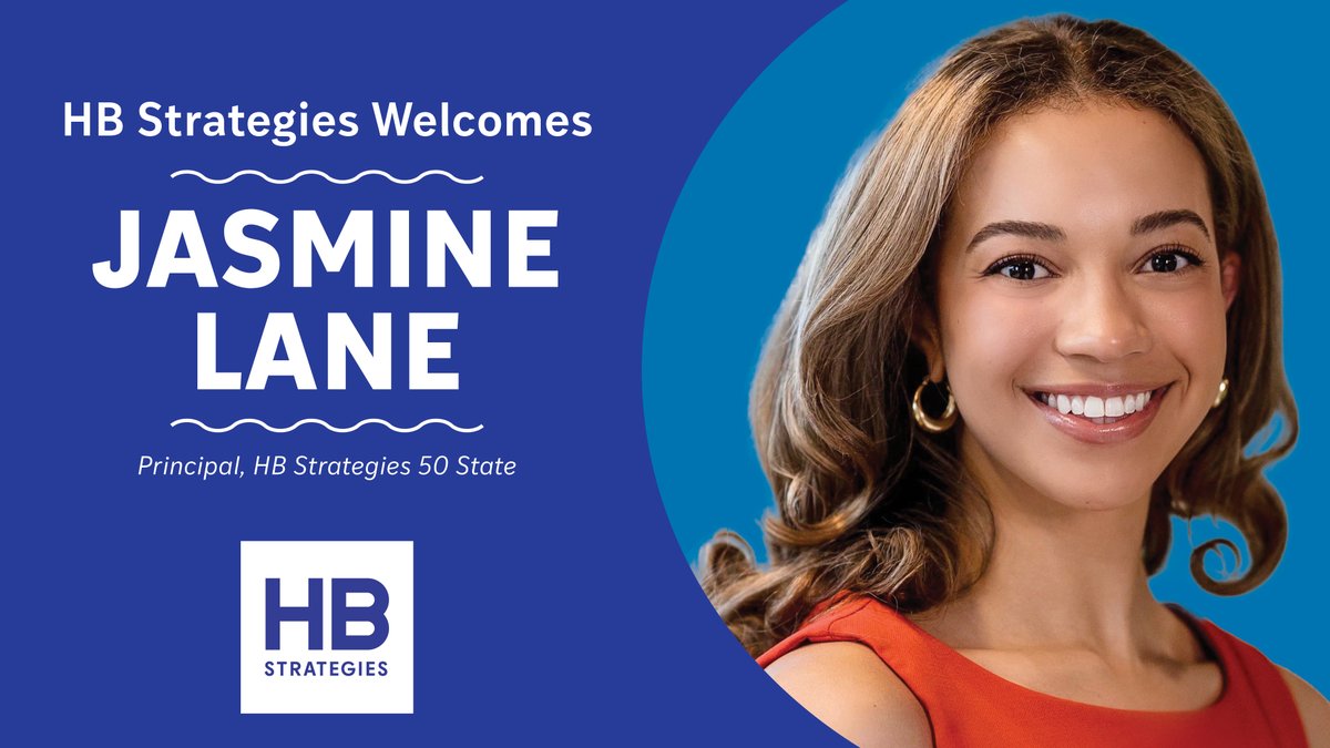 We are thrilled to announce that Jasmine Lane has joined HB Strategies as a Principal in our 50 State practice group. The HB Strategies 50 State team provides clients with a comprehensive national lobbying platform that manages multi-state objectives in an organized and effective